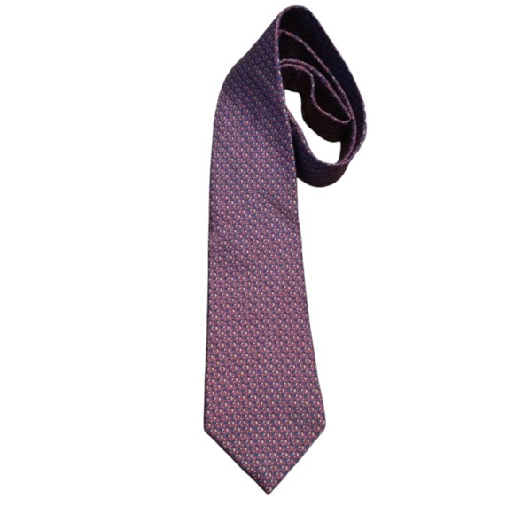 Christian Dior Vintage Silk Patterned Tie - Picture 1 of 7